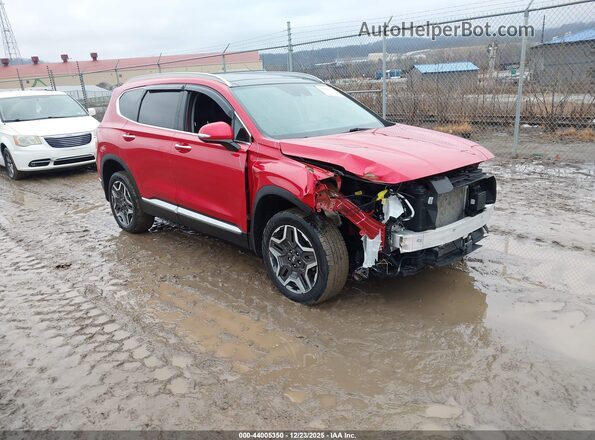 5NMS5DA13PH003512 2023 HYUNDAI SANTA FE HYBRID Красный Передняя правая четверть
