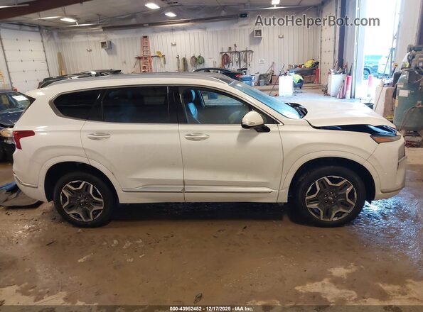5NMS5DAL0MH321777 2021 HYUNDAI SANTA FE CALLIGRAPHY White Vista interior trasera