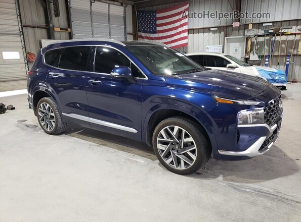 5NMS5DAL1MH350057 2021 HYUNDAI SANTA FE CALLIGRAPHY Blue Przód prawy