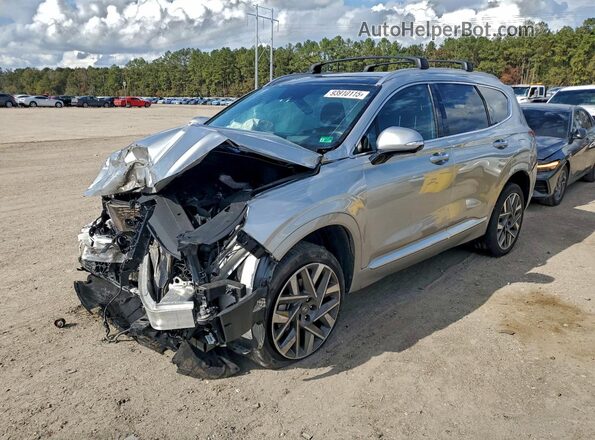 5NMS5DAL1PH628203 2023 HYUNDAI SANTA FE CALLIGRAPHY Silver Передня ліва чверть