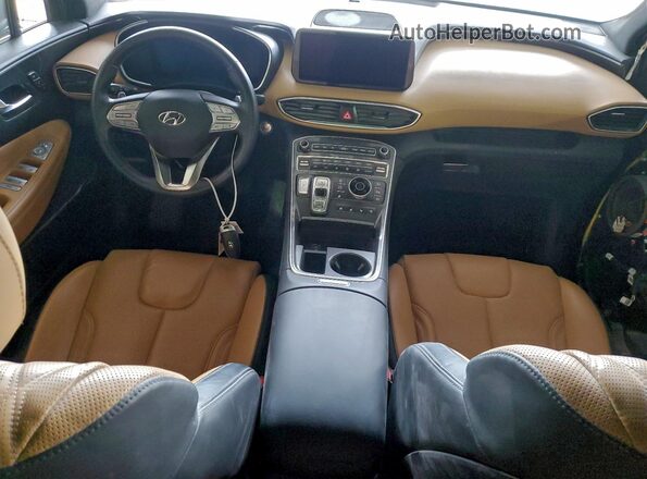 5NMS5DAL9MH317579 2021 HYUNDAI SANTA FE CALLIGRAPHY Black Widok zestawu wskaźników