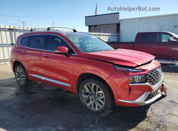 5NMS5DAL9PH574407 2023 HYUNDAI SANTA FE CALLIGRAPHY Red Передня права чверть