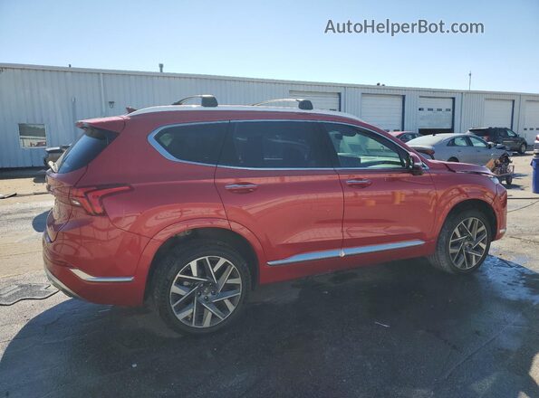 5NMS5DAL9PH574407 2023 HYUNDAI SANTA FE CALLIGRAPHY Red Задня права чверть