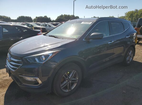 5NMZUDLB7HH035307 2017 HYUNDAI SANTA Синий Передняя левая четверть