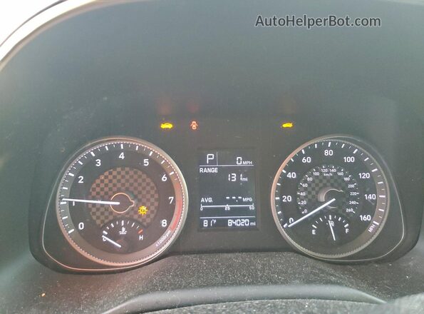 5NPD74LF1KH411854 2019 HYUNDAI ELANTRA Серебряный Вид щитка приборов