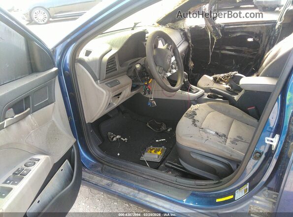 5NPD74LF3KH478729 2019 HYUNDAI ELANTRA Blue Vista interior delantera