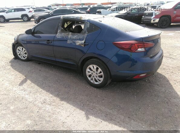5NPD74LF3KH478729 2019 HYUNDAI ELANTRA Blue Trasero izquierdo