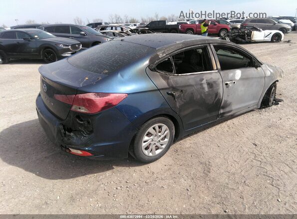 5NPD74LF3KH478729 2019 HYUNDAI ELANTRA Blue Trasero derecho
