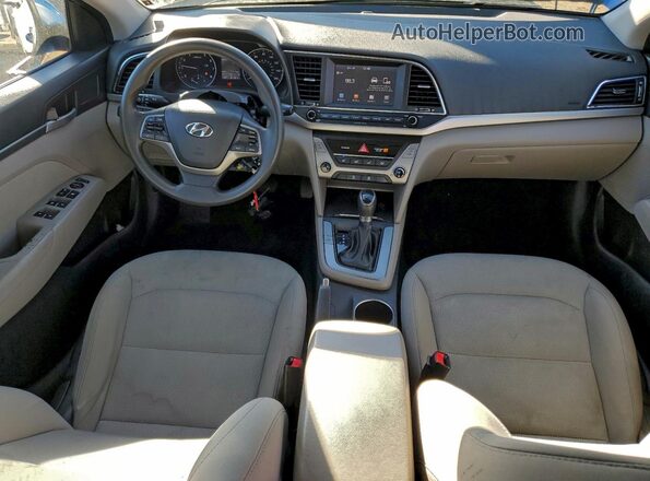 5NPD84LF0HH189250 2017 HYUNDAI ELANTRA Blue Vista del salpicadero