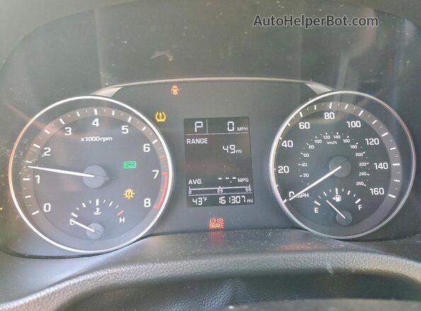 5NPD84LF0HH189250 2017 HYUNDAI ELANTRA Blue Vista del cuadro de instrumentos