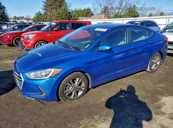 5NPD84LF0HH189250 2017 HYUNDAI ELANTRA Blue Vista tres cuartos delantera izquierda