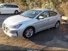 2019 Hyundai Elantra Sel Silver vin: 5NPD84LF3KH423324