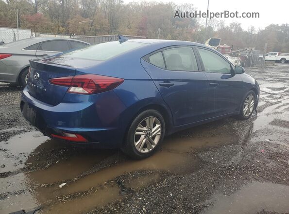 5NPD84LF4KH404877 2019 HYUNDAI ELANTRA Blue Trasero derecho