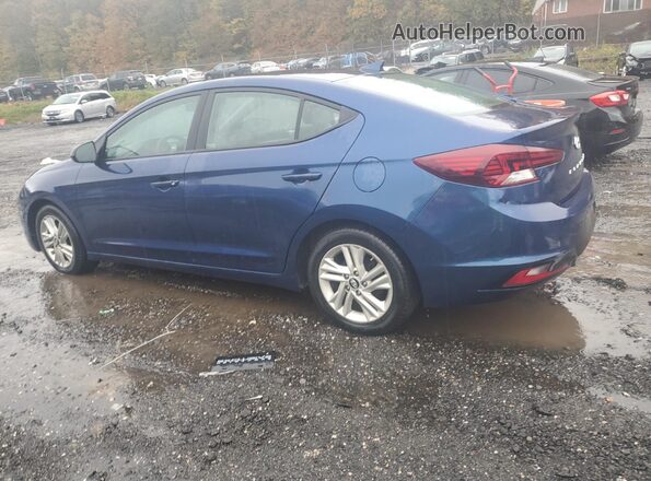 5NPD84LF4KH404877 2019 HYUNDAI ELANTRA Blue Trasero izquierdo