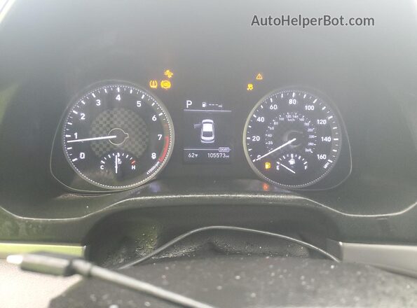 5NPD84LF4KH404877 2019 HYUNDAI ELANTRA Blue Vista del cuadro de instrumentos