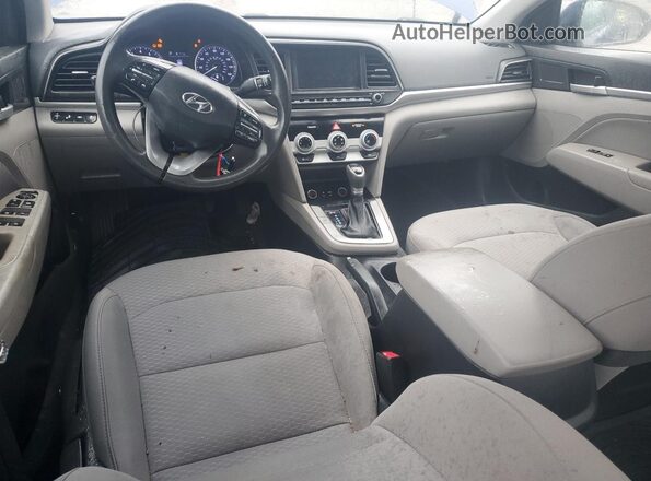 5NPD84LF4KH404877 2019 HYUNDAI ELANTRA Blue Vista del salpicadero