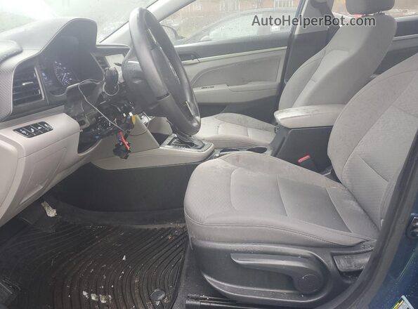 5NPD84LF4KH404877 2019 HYUNDAI ELANTRA Blue Vista interior delantera