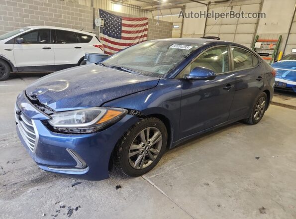 5NPD84LFXHH182905 2017 HYUNDAI ELANTRA Blue Front left