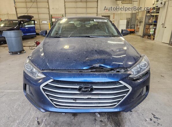 5NPD84LFXHH182905 2017 HYUNDAI ELANTRA Blue Front view