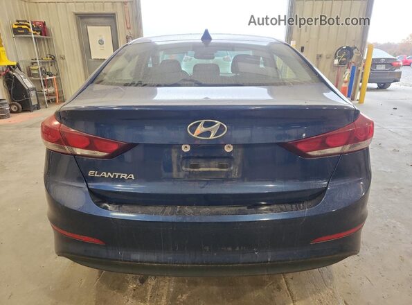 5NPD84LFXHH182905 2017 HYUNDAI ELANTRA Blue Rear view