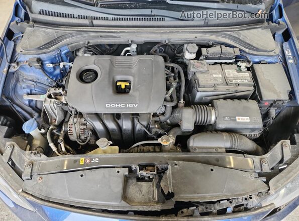 5NPD84LFXHH182905 2017 HYUNDAI ELANTRA Blue Rear interior view