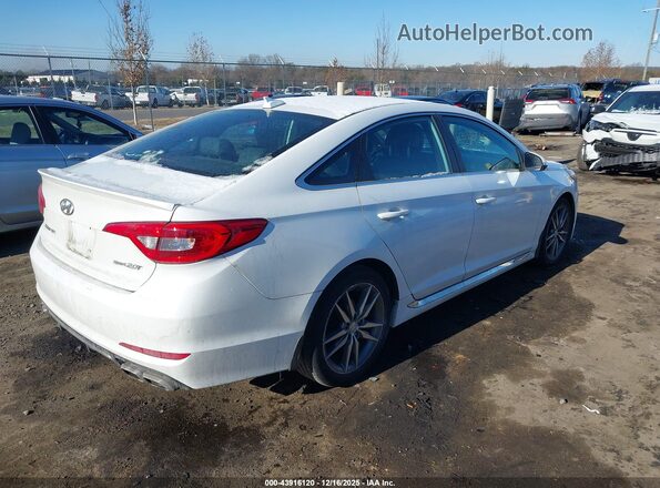 5NPE34AB0HH577596 2017 HYUNDAI SONATA Белый Задняя правая четверть
