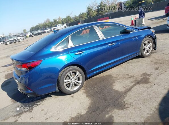 5NPE34AF5JH723256 2018 HYUNDAI SONATA Blue Задня права чверть