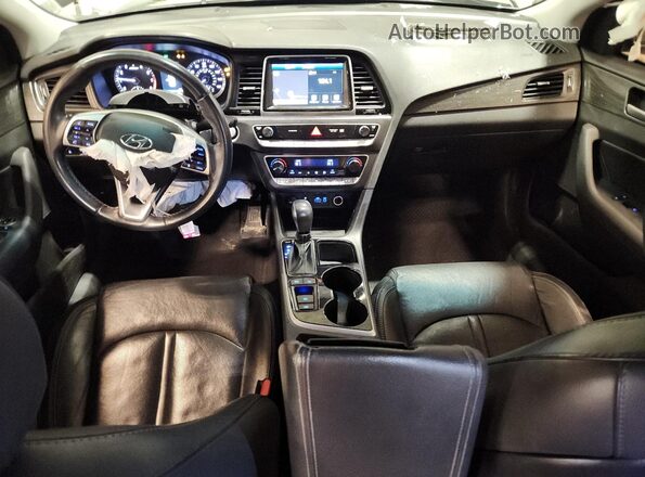 5NPE34AF6JH720642 2018 HYUNDAI SONATA Gray Вид панелі приладів