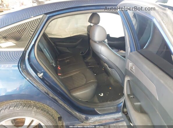 5NPE34AF7JH661696 2018 HYUNDAI SONATA Blue Вид наклейки з VIN-кодом