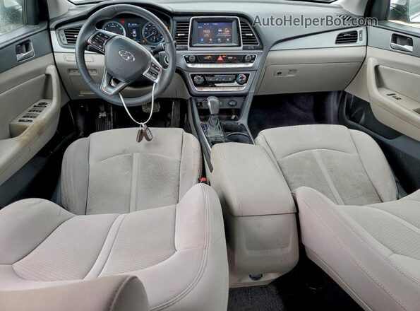 5NPE34AFXJH620575 2018 HYUNDAI SONATA White Вид панелі приладів