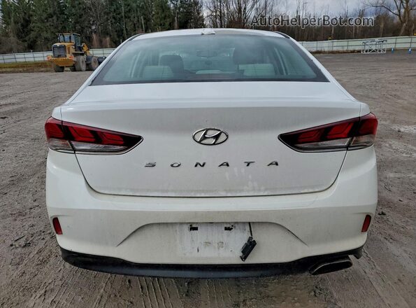5NPE34AFXJH620575 2018 HYUNDAI SONATA White Вид ззаду