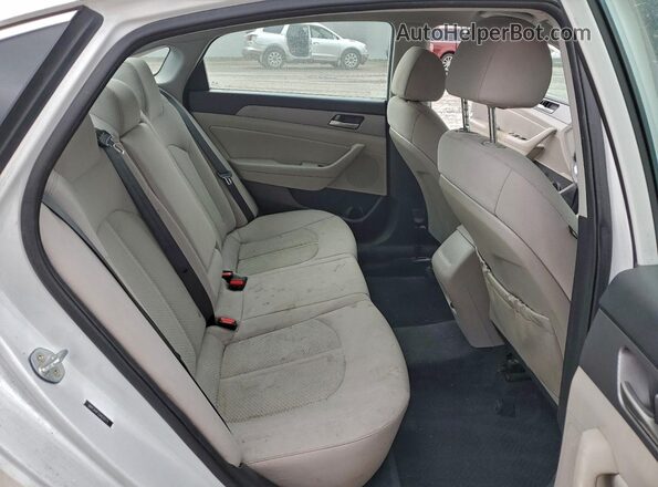5NPE34AFXJH620575 2018 HYUNDAI SONATA White Вид задніх сидінь