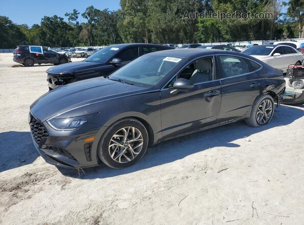 5NPEF4JA9LH015204 2020 HYUNDAI SONATA Gray Vista tres cuartos delantera izquierda