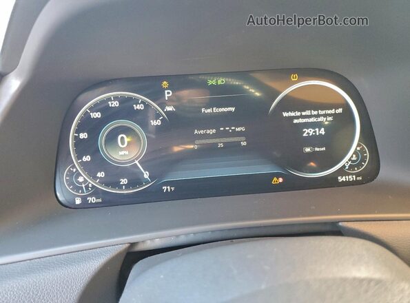 5NPEJ4J21MH081383 2021 HYUNDAI SONATA Белый Вид щитка приборов