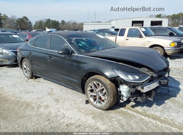 5NPEL4JA1MH118093 2021 HYUNDAI SONATA Черный Передняя правая четверть