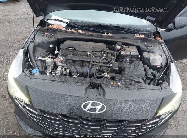 5NPLN4AG4NH075313 2022 HYUNDAI ELANTRA Черный Вид сзади