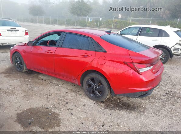 5NPLS4AGXNH059366 2022 HYUNDAI ELANTRA Red უკანა მარცხენა