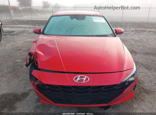 5NPLS4AGXNH059366 2022 HYUNDAI ELANTRA Red ხელსაწყოთა პანელის ხედი