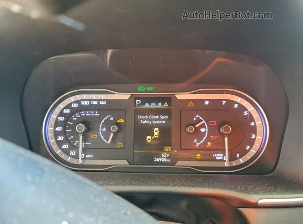 5NTJB4AEXPH042772 2023 HYUNDAI SANTA Gray Vista del cuadro de instrumentos
