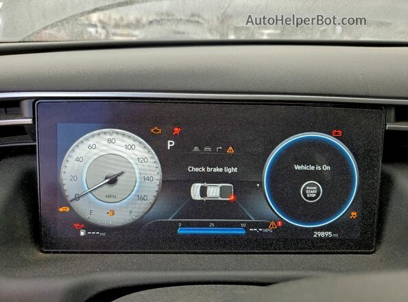 5NTJC4AE0RH093424 2024 HYUNDAI SANTA Green ხელსაწყოთა პანელის ხედი