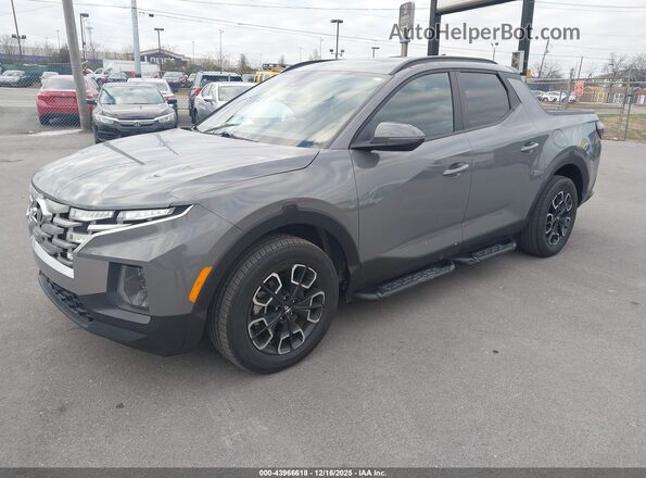 5NTJDDAF7NH028246 2022 HYUNDAI SANTA CRUZ Gray წინა მარცხენა ხედი სამი მეოთხედიდან