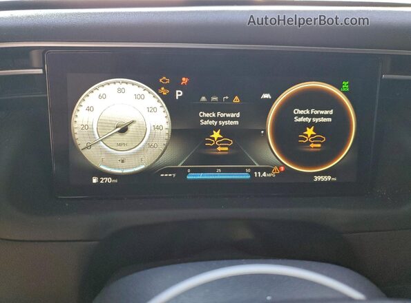 5NTJEDAFXNH029047 2022 HYUNDAI SANTA Белый Вид щитка приборов
