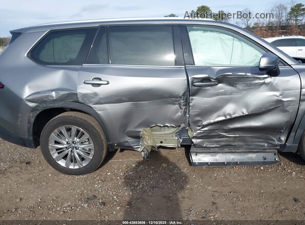 5TDAAAB5XSS072663 2025 TOYOTA GRAND HIGHLANDER Серый Вид спереди