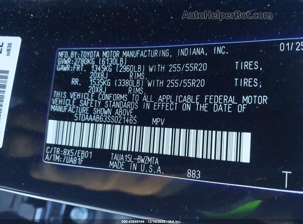 5TDAAAB63SS021465 2025 LEXUS TX 350 Blue Widok komory silnika