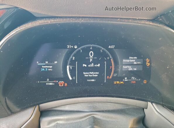 5TDAAAB69SS027724 2025 LEXUS TX Белый Вид щитка приборов