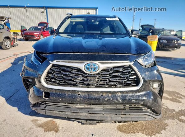 5TDAARAH8PS523834 2023 TOYOTA HIGHLANDER HYBRID Black Вид спереду