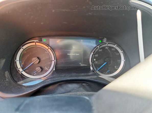 5TDAARAH8PS523834 2023 TOYOTA HIGHLANDER HYBRID Black Вид щитка приладів