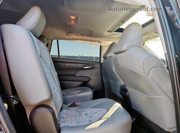 5TDAARAH8PS523834 2023 TOYOTA HIGHLANDER HYBRID Black Вид задньої частини салону