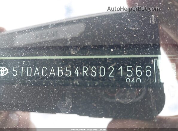5TDACAB54RS021566 2024 TOYOTA LE Белый 