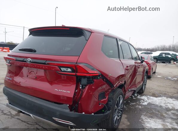 5TDADAB5XSS021929 2025 TOYOTA HIGHLANDER HYBRID Красный Задняя правая четверть